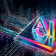 Rendering of a computer chip with 'AI' written on top.