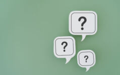 An illustration of icons with question marks.