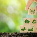Cambridge Associates on taking action towards net zero Photo illustrating concepts of climate technology and net zero carbon emissions.