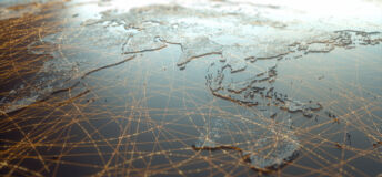 Stylised map of the Asia Pacific Region