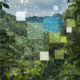Abstract smart nature scene, networking, technology with network communication, measure the nature, power of nature