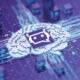 Visualization of an AI-backed computer chip.