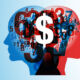 money, dollar sign, brain, mind