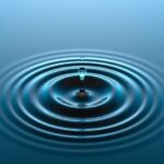 water droplet in water